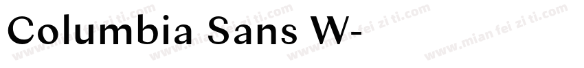 Columbia Sans W字体转换